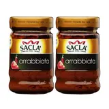 Sacla Sauce Arrabbiata en bocal, Lot de 2x190g