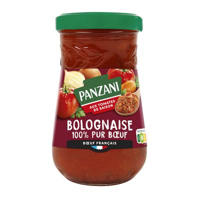 Panzani Sauce Bolognaise Pur Boeuf en bocal, 200g