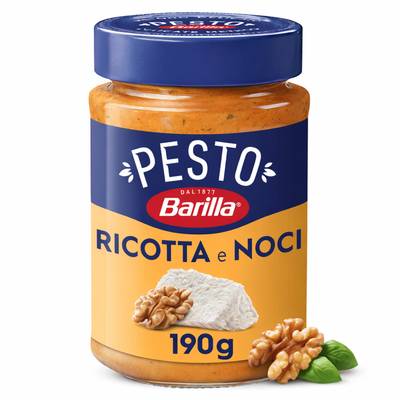 Barilla Sauce Pesto Ricotta e Noci - Ricotta et Noix en bocal, 190g