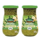 Panzani Sauce Pesto au Basilic Frais en bocal, Lot de 2x200g