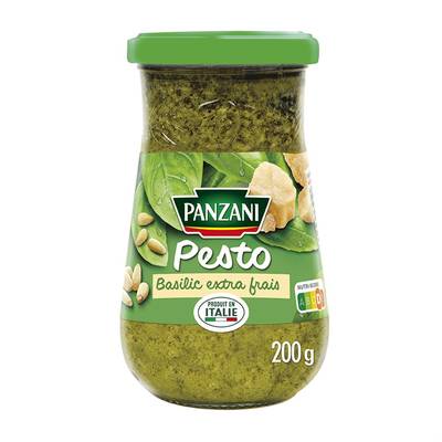 Panzani Sauce Pesto au Basilic Frais en bocal, 200g