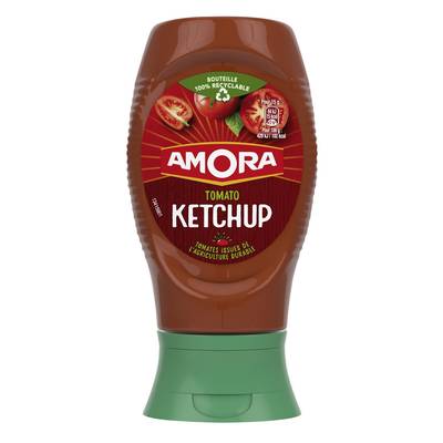 Amora Tomato Ketchup en Flacon Souple Squeeze Top Down, 280g