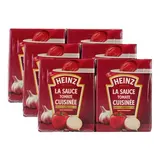 Heinz Sauce tomate Cuisinée Ail et Oignon en brique, Lot de 3x2x210g