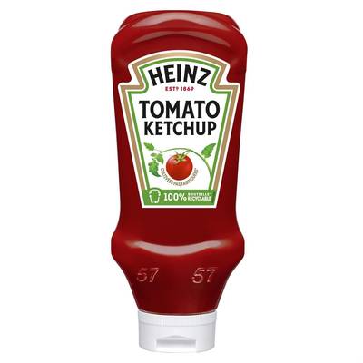 Heinz Sauce Tomato Ketchup en Flacon Souple Squeeze Top Down, 910g