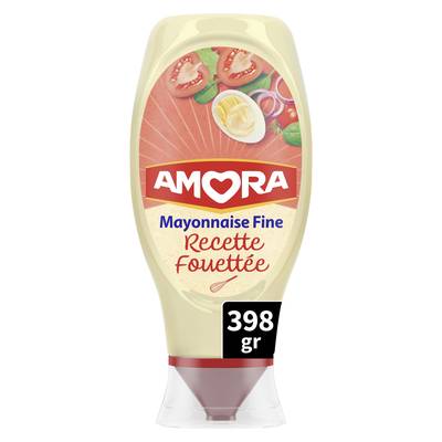 Amora Mayonnaise fine recette fouettée en Flacon Souple Squeeze Top Down, 398g