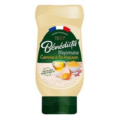 Bénédicta Mayonnaise comme à la maison en Flacon Souple Squeeze Top Down, 390g