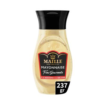 Maille Mayonnaise Fins Gourmets à la moutarde à l'ancienne en Flacon Souple Squeeze, 237g