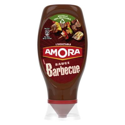 Amora Sauce Barbecue en flacon souple Squeeze Top Down, 490g