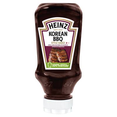 Heinz Sauce Korean Barbecue en flacon souple Squeeze Top Down, 265g