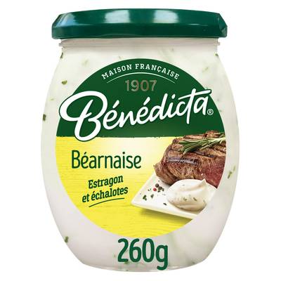 Bénédicta Sauce Béarnaise à l'estragon et aux échalotes en bocal, 260g