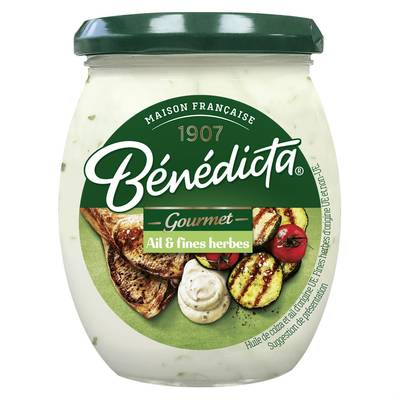 Bénédicta Sauce Ail et Fines Herbes en bocal, 260g