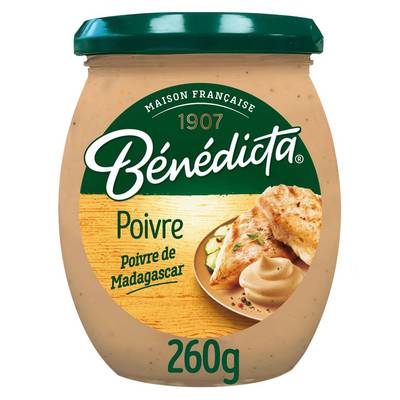 Bénédicta Sauce au Poivre de Madagascar en bocal, 260g
