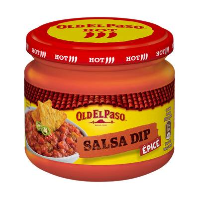 Old el Paso Sauce Salsa à dipper Epicée Oignons et Poivrons en bocal, 312g