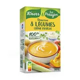 Knorr & La Potagère Douceur de 8 légumes à la crème fraîche Soupe liquide en brique pour 2, 50cl