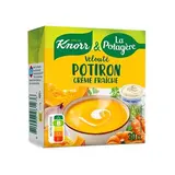 Knorr & La Potagère Velouté de Potiron à la Crème Fraîche Soupe liquide en brique individuelle, 30cl
