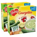 Liebig Soupe Courgettes Vache qui Rit - Soupe liquide en brique individuelle, Lot de 2x2x30cl