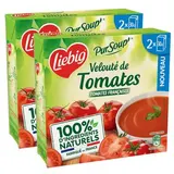 Liebig Soupe Velouté de Tomates - Soupe liquide en brique individuelle, Lot de 2x2x30cl