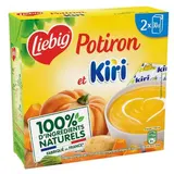Liebig Soupe Potiron et Kiri - Soupe liquide en brique individuelle, 2x30cl