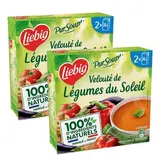 Liebig Soupe Velouté de légumes du soleil - Soupe liquide en brique individuelle, Lot de 2x2x30cl