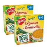 Liebig Soupe Légumes et Vermicelles - Soupe liquide en brique individuelle, Lot de 2x2x30cl