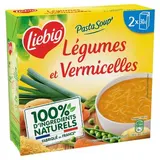 Liebig Légumes et Vermicelles Soupe liquide en brique individuelle, 2x30cl