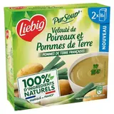Liebig Velouté de Poireaux et Pommes de Terre Soupe liquide en brique individuelle, 2x30cl