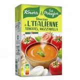 Knorr & La Potagère Douceur à l'italienne tomates, mozzarella Soupe liquide en brique familiale, 1L