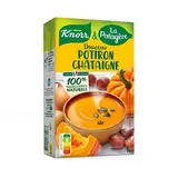 Knorr & La Potagère Soupe Douceur de Potiron Châtaigne - Soupe liquide en brique familiale, 1L