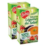 Liebig Soupe Velouté de légumes du soleil - Soupe liquide en brique familiale, Lot de 2x1L