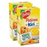 Liebig Soupe Potiron et Kiri - Soupe liquide en brique familiale, Lot de 2x1L