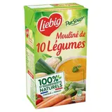 Liebig Mouliné de 10 légumes Soupe liquide en brique familiale, 1L