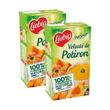 Liebig Soupe Velouté de Potiron - Soupe liquide en brique familiale, Lot de 2x1L