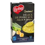 Liebig Soupe Délice de Poireaux et Noix de Saint-Jacques MSC - Soupe liquide en brique Familiale, 1L