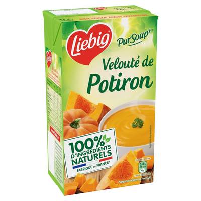 Liebig Velouté de Potiron Soupe liquide en brique familiale, 1L