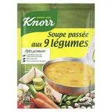 Knorr Soupe passée aux 9 Légumes déshydratée en sachet pour 4, 105g