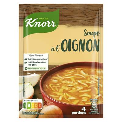 Knorr Soupe à l'oignon déshydratée en sachet pour 4, 84g