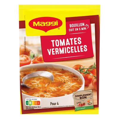 Maggi Soupe Tomates Vermicelles déshydratée en sachet pour 3, 70g