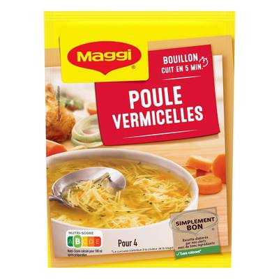 Maggi Soupe Poule Vermicelles déshydratée en sachet pour 4, 65g