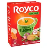 Royco Soupe Mouliné 12 légumes instantantée en sachet individuel, 64g