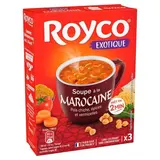 Royco Soupe à la Marocaine- Pois Chiches, Epices et Vermicelles - instantantée en sachet individuel, 61g