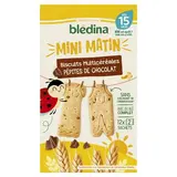 Blédina - Blédi'dej Biscuits multicéréales pépites de chocolat Bébé Dès 15 mois, 168g