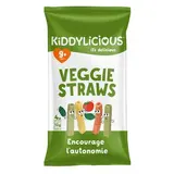 Kiddylicious Biscuits Saveur Légumes Veggie Straws pour Bébé dès 9 mois, 48g