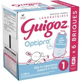 Guigoz Lait bébé liquide Optipro 1er âge, 0-6 mois, 6x23cl