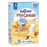 Naturnes® - P'tite Céréale Céréales Complètes Vanille Bébé dès 6 mois, 270g