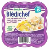 Blédina - Blédi'chef Écrasé de Pomme de Terre et Choux Fleurs Crème Façon Béchamel Assiette Bébé Dès 15 mois, 250g