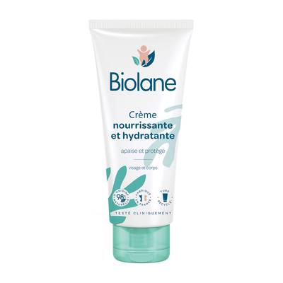 Biolane Crème nourrissante et hydratante visage et corps, 100ml