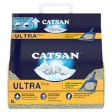 Catsan Litière Minérale Agglomérante Ultra Plus pour chat, 5L
