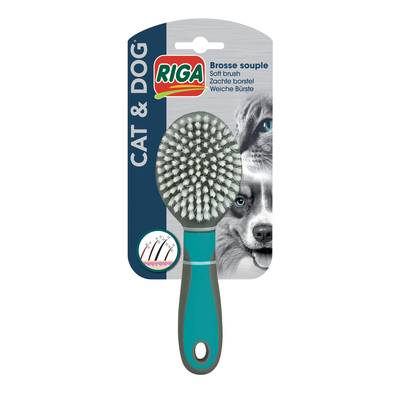 Riga Brosse à poils souples pour chien et chat
