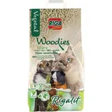 Riga Rigalit Litière Végétale Woodies hyper absorbante pour rongeur et chat, 4kg