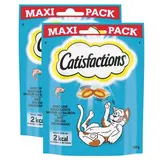 Catisfactions Friandises Saumon pour chat et chaton, Lot de 2x180g